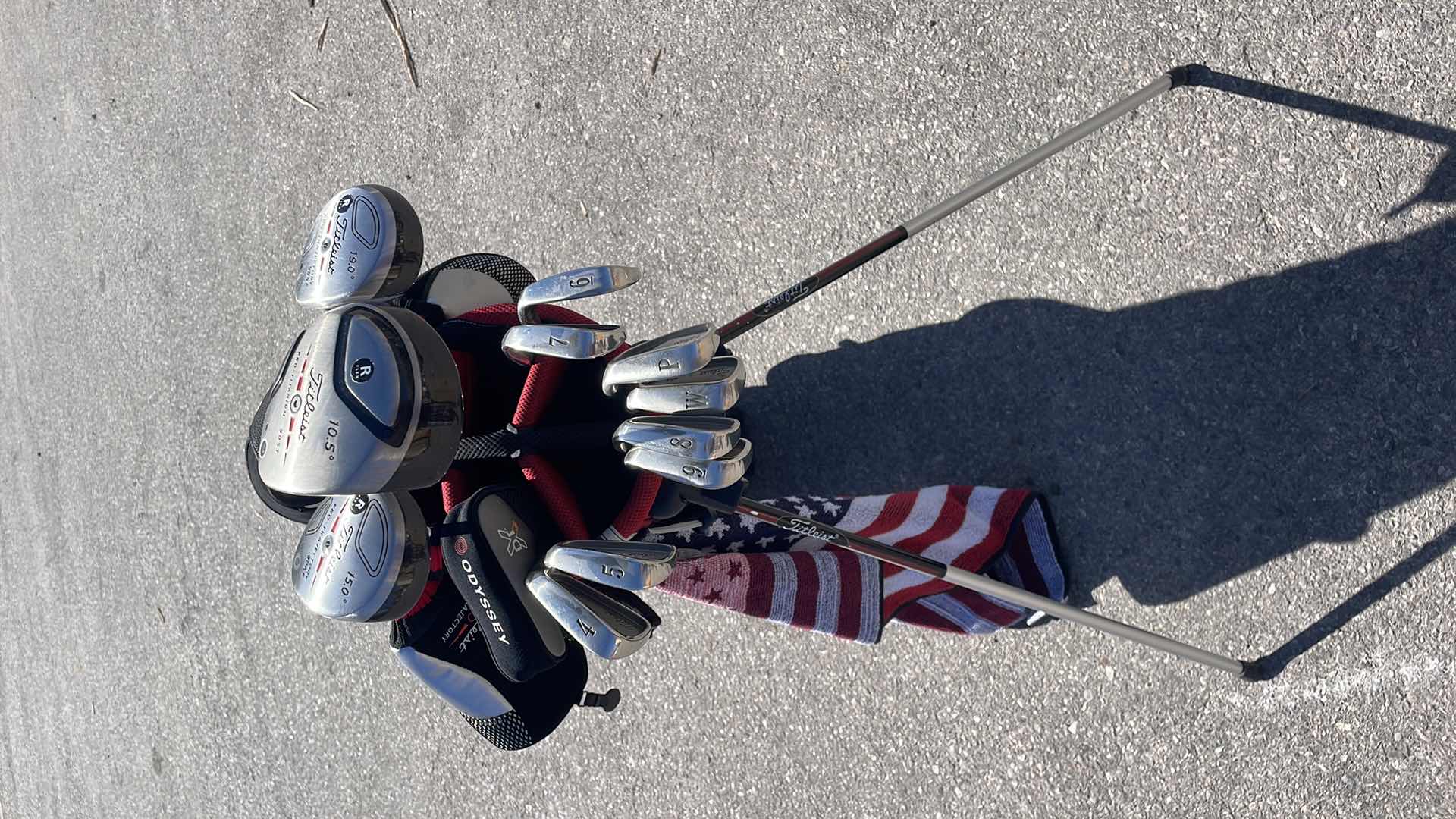 Photo 1 of TITLEIST GOLF CULBS FORGED 804 -OS IRONS 4-9 P & W , DRIVER, 3 WOOD, 5 WOOD ODYSSEY PUTTER 6600