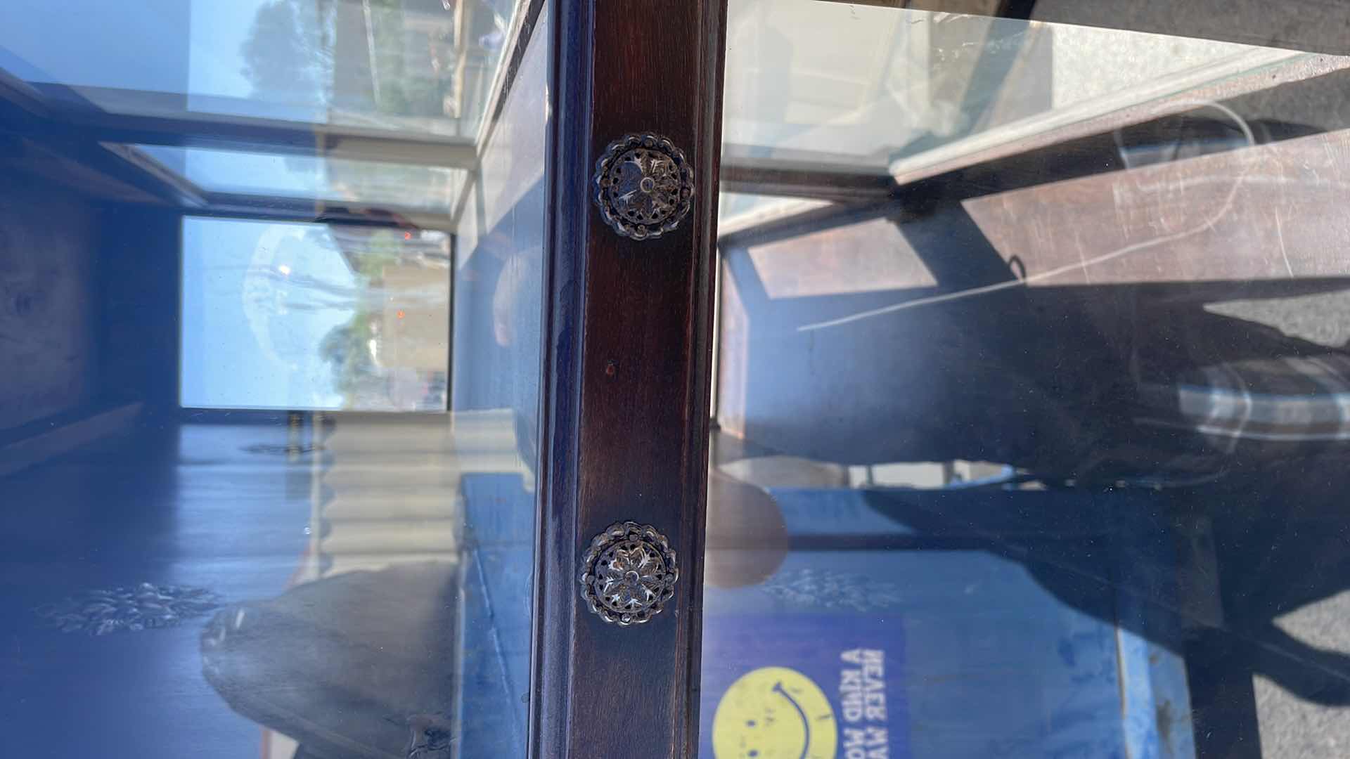 Photo 1 of ANTIQUE DISPLAY CABINET 53” x 15” x 77”