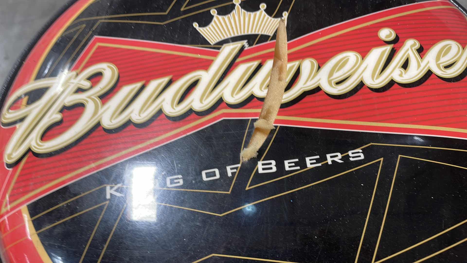 Photo 1 of BUDWEISER BAR TABLE 27” AND 3 BAR STOOLS