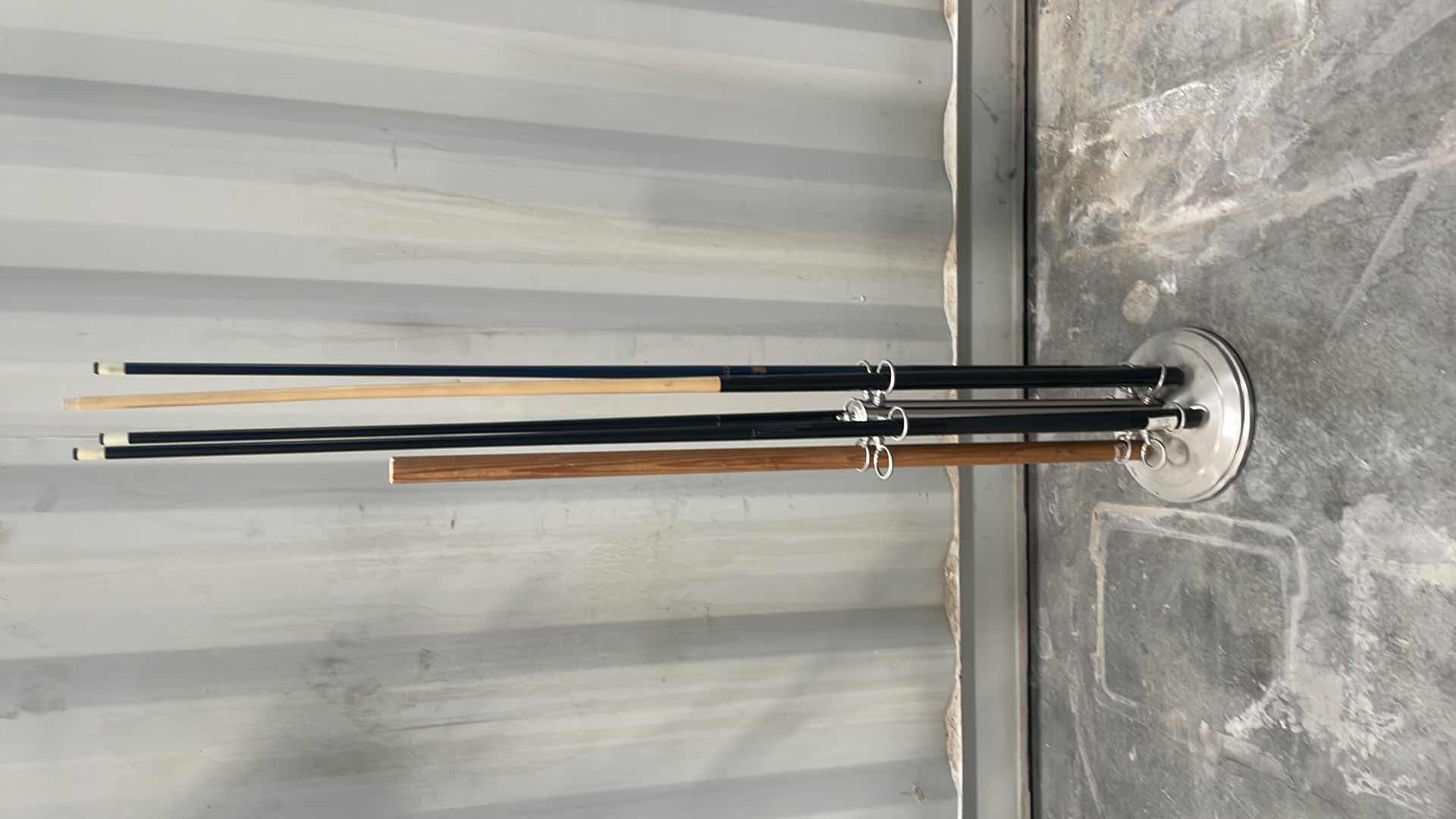 Photo 1 of BILLARD STAND WITH 1 PIECE CUETEC POOL CUES