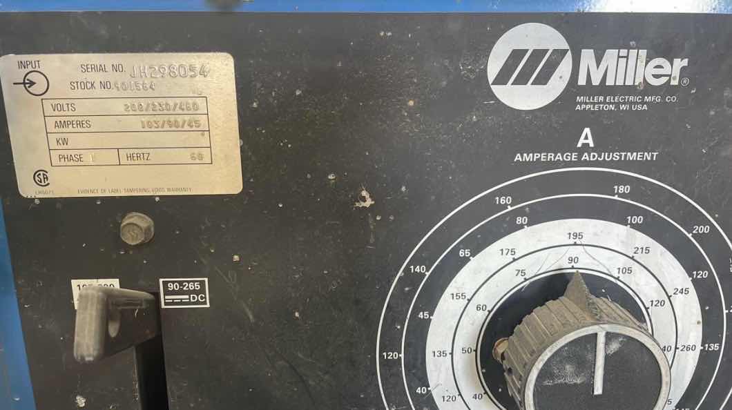 Photo 1 of MILLER ELECTRIC DIALARC 250 AC/DC CONSTANT CURRENT AC/DC ARC WELDING POWER SOURCE