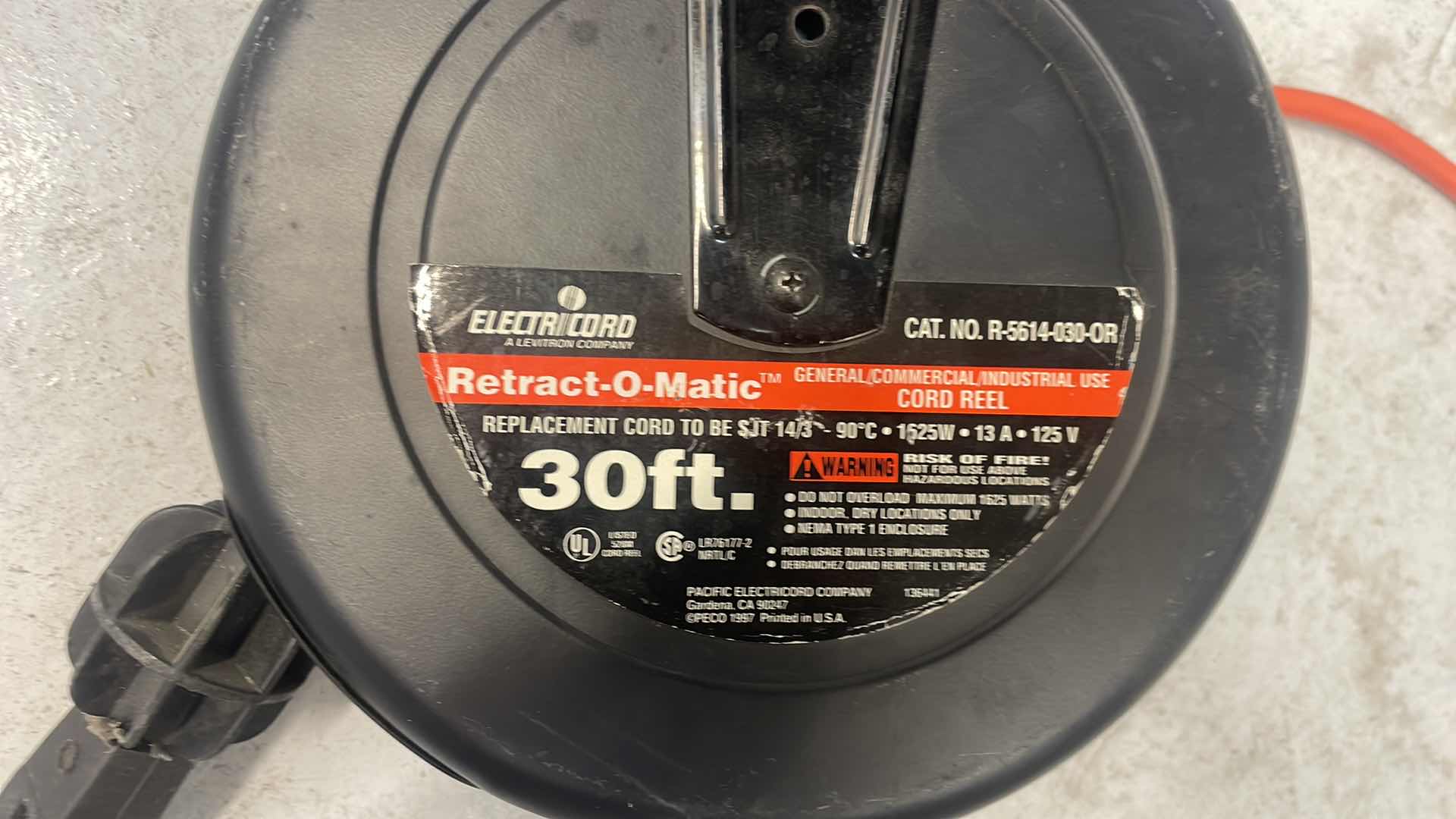 Photo 1 of ELECTRIC CORD RETRACT O MATIC 30’