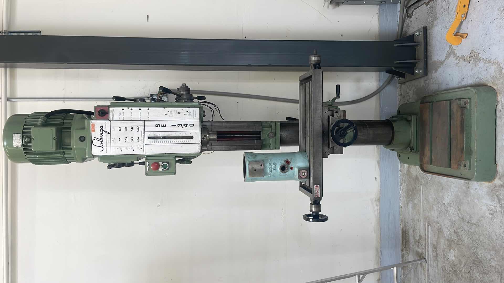 Photo 1 of SOLBERGA SE 1340 3.5HP DRILL PRESS 
3 PHASE MOTOR