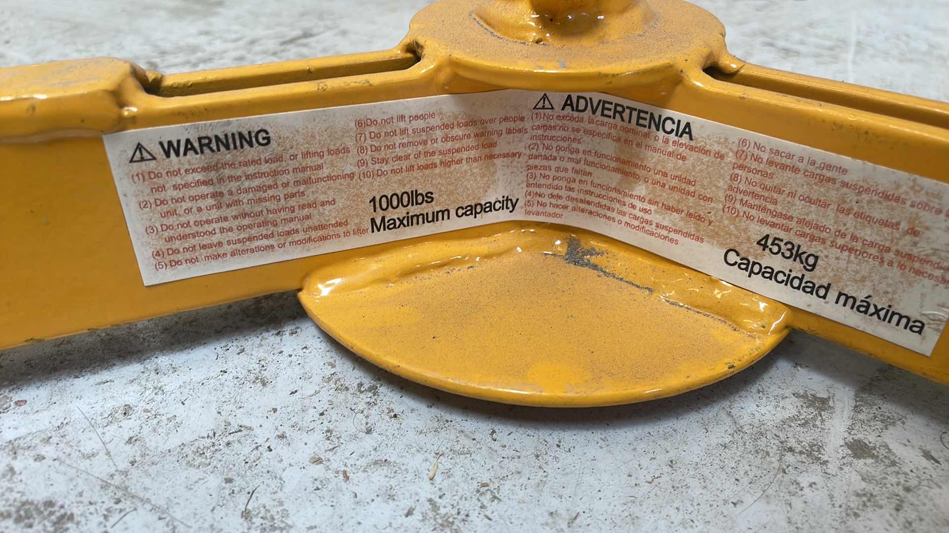 Photo 1 of INDUSTRIAL OPEN & CLOSED HEAD DRUM LIFTER 1000 LB. CAPACITY