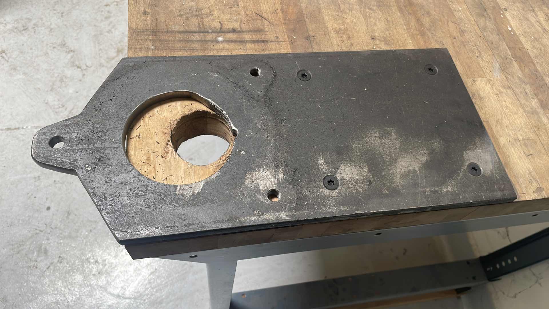 Photo 2 of WORK BENCH 72” x 36” WITH PALMGREN 5” VISE