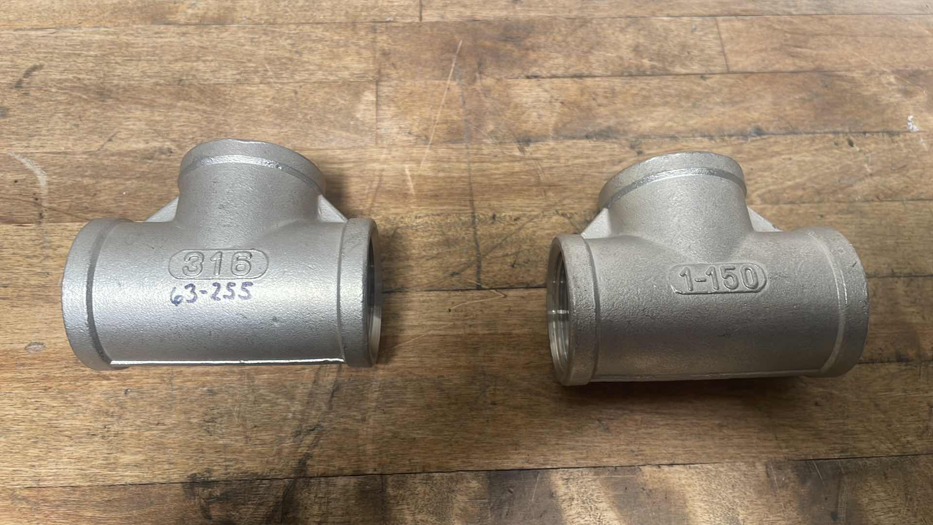 Photo 1 of 1” STAINLESS STEEL TEES, MIDLAND, CHECK VALVE, 1" FEMALE NPT X 1" FEMALE NPT, BRASS, 3/4” & 1” GATE VALVES, MISC BRASS FITTINGS