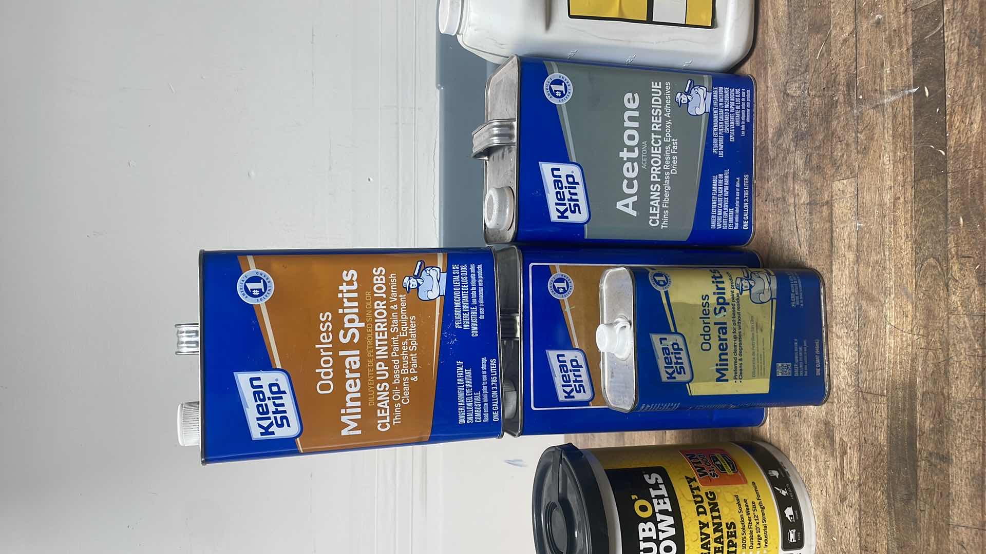 Photo 1 of MISC FLUIDS IN A GRAY PLASTIC CONTAINER SUSPENSION FLUID ABOUT 1/3 FULL