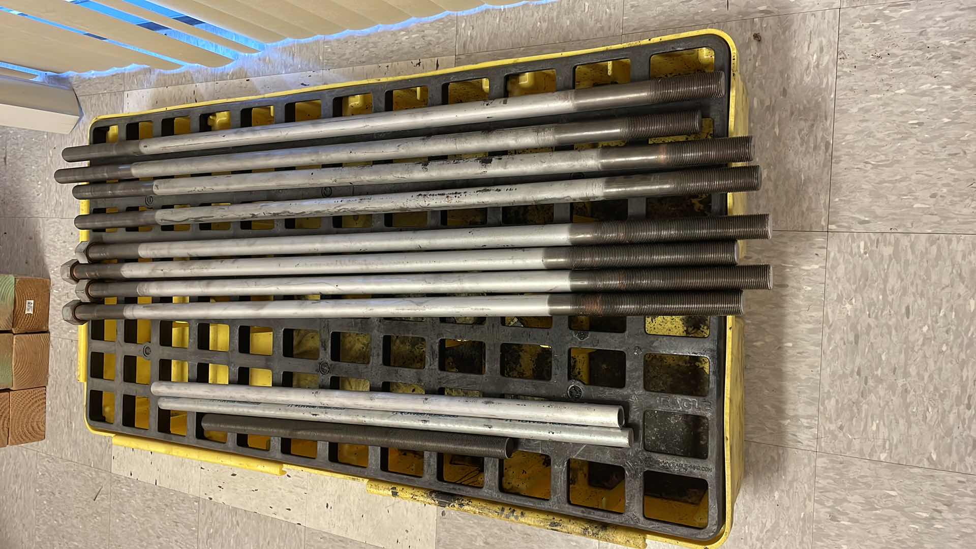 Photo 1 of 1-1/4” x 52” THREADED ON BOTH ENDS (8) 3 MISC PCS