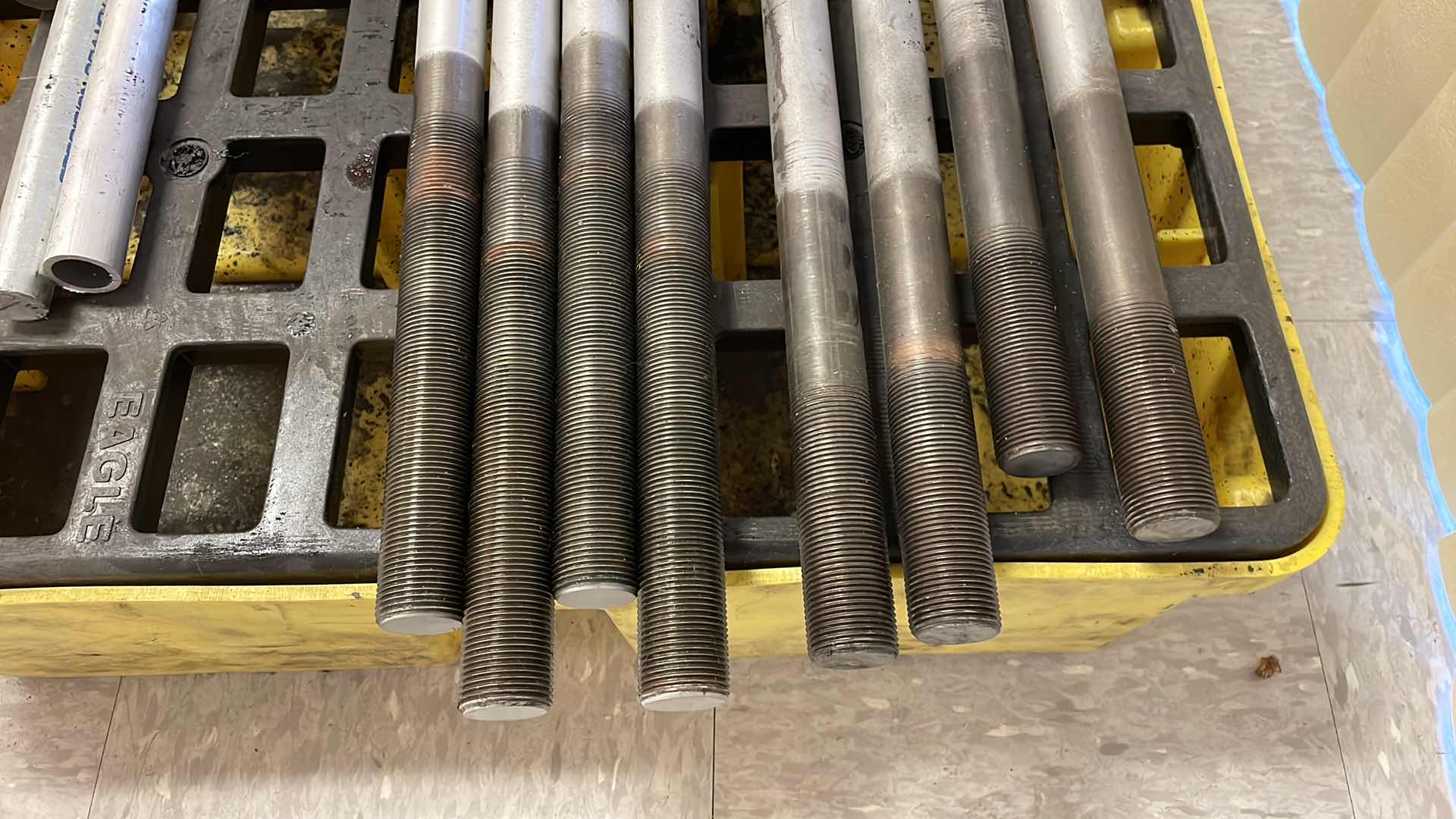 Photo 1 of 1-1/4” x 52” THREADED ON BOTH ENDS (8) 3 MISC PCS