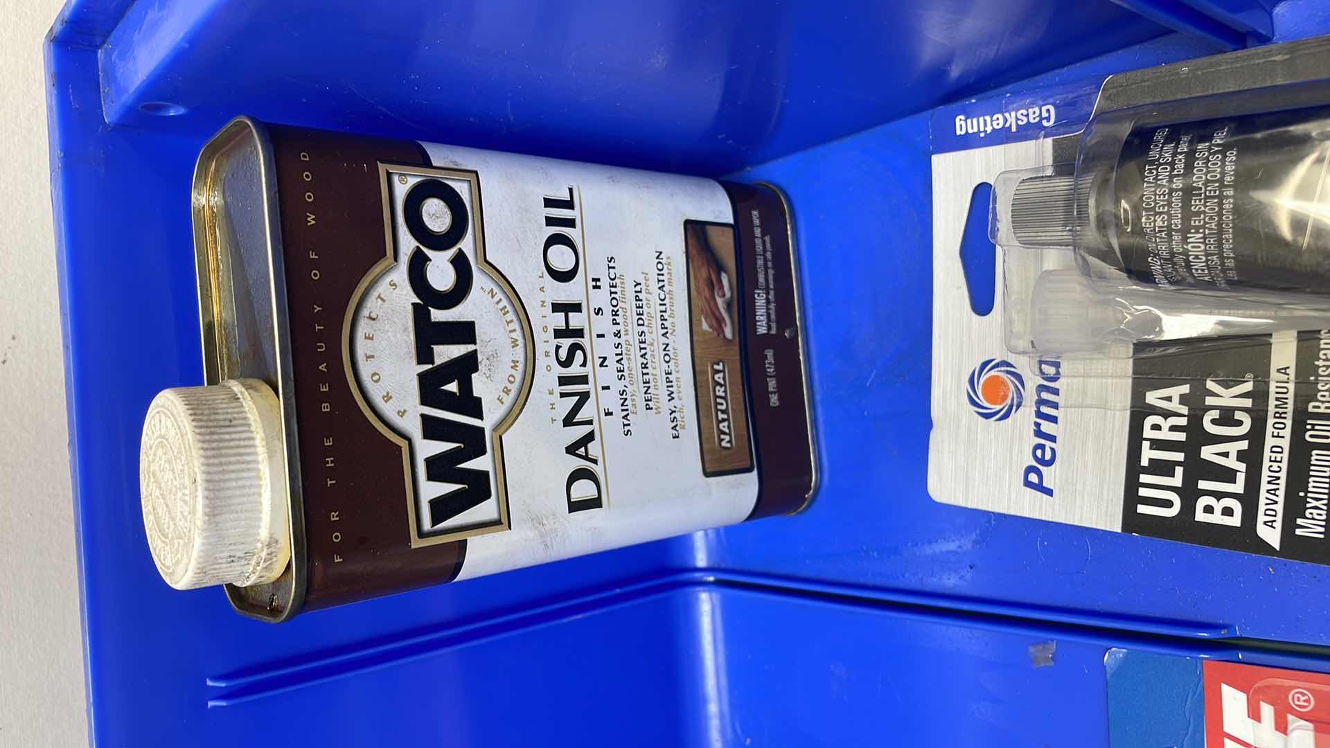 View 5 of DURHAM PB30250 BLUE PLASTIC BIN,16 X 15 X 7 WITH CONTENTS