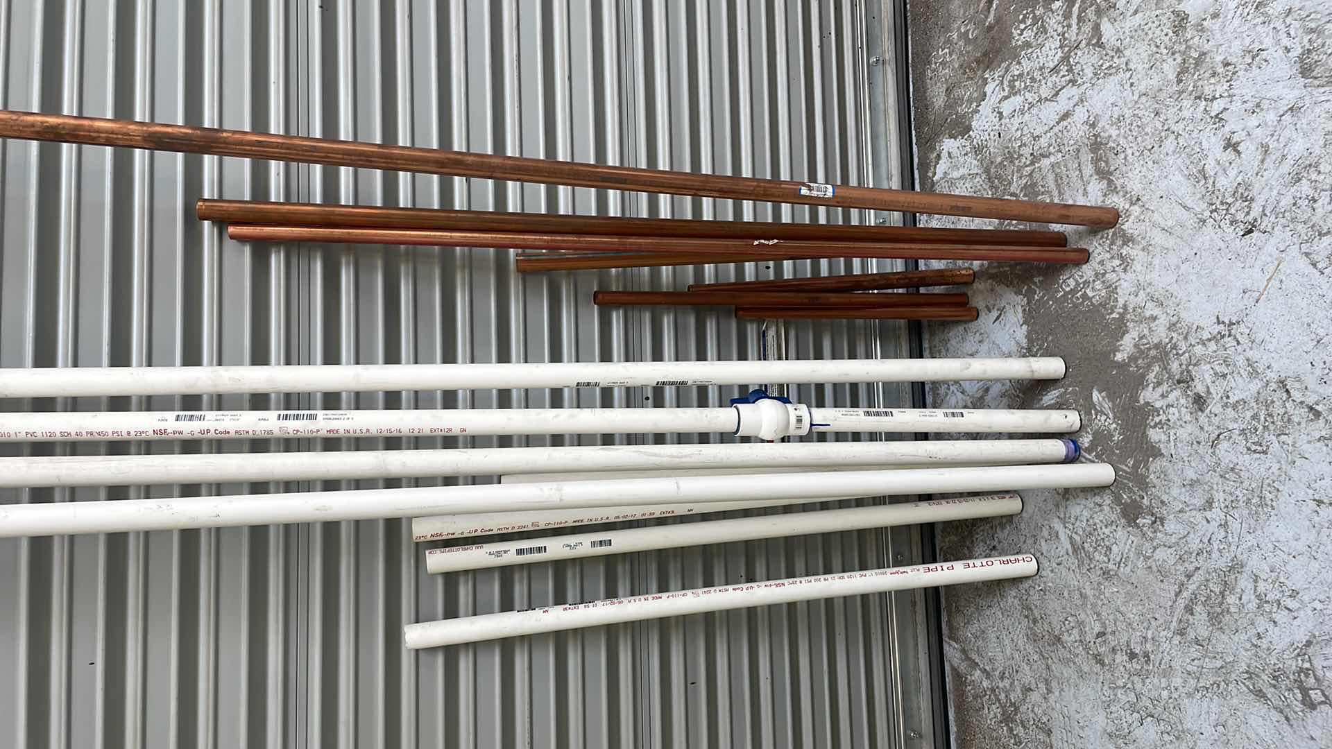 Photo 1 of MISC COPPER PIPE AND PVC PIECES