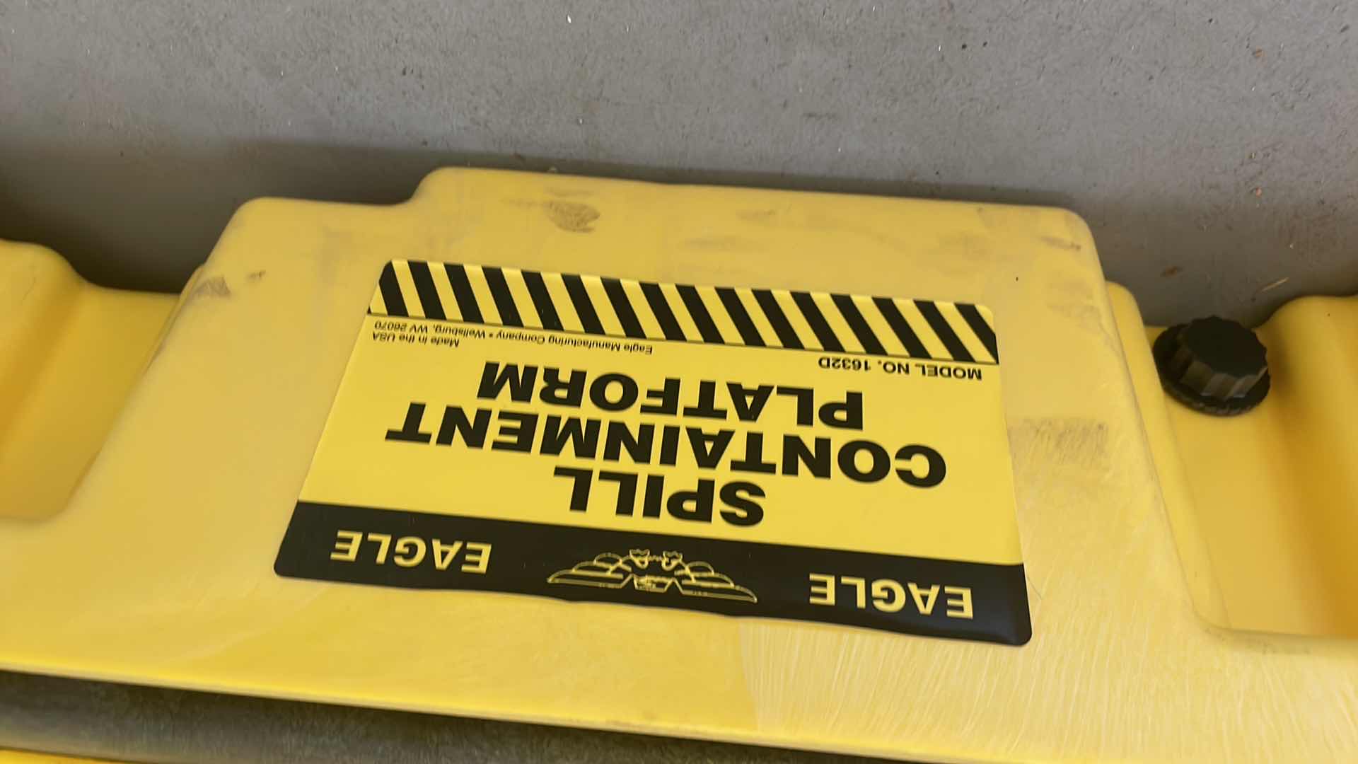 Photo 1 of DRUM SPILL CONTAINMENT PLATFORM, FOR (2) DRUMS, 30 GALLON SPILL CAPACITY, 5000 LB LOAD CAPACITY
MFR # 1632D