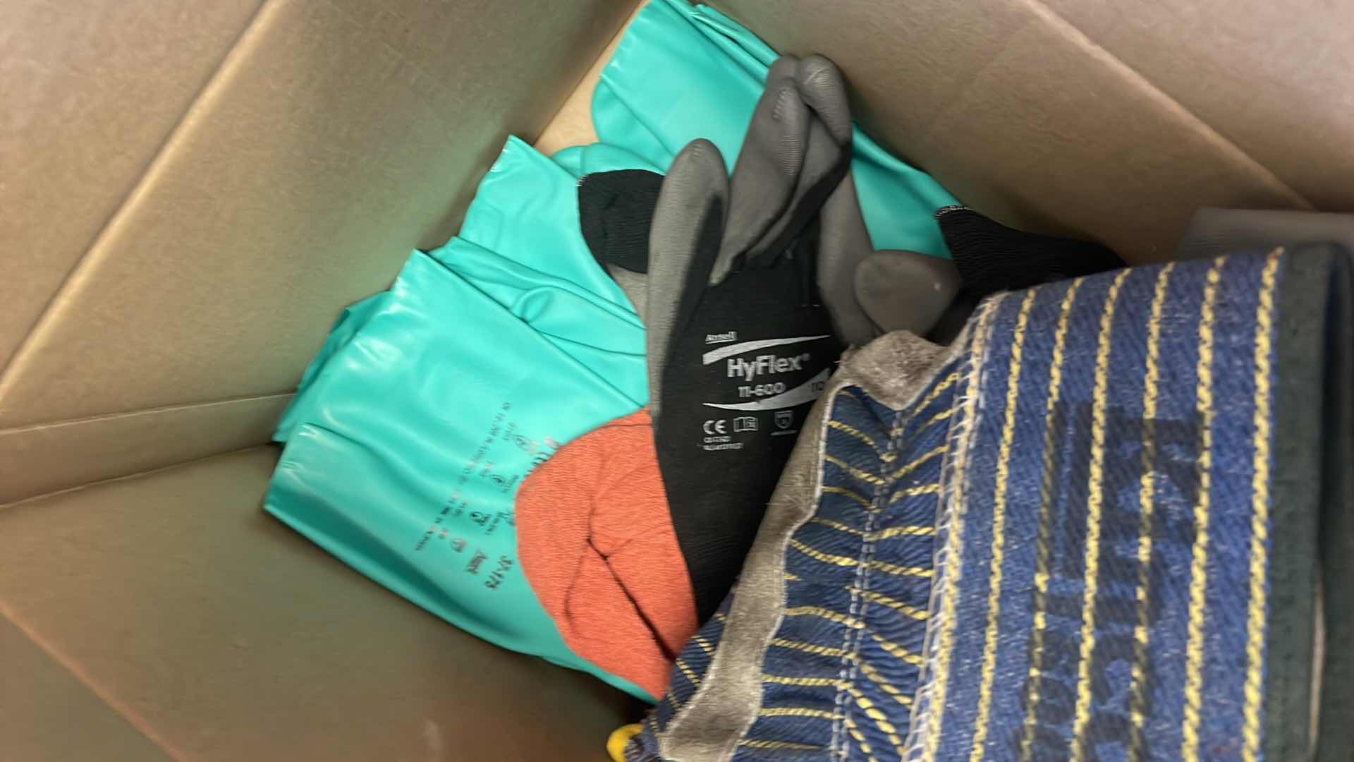 Photo 1 of BOX OF MISC GLOVES