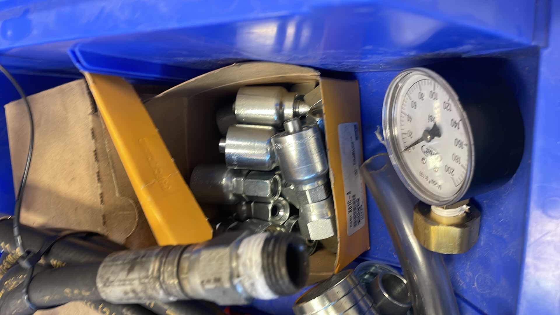 Photo 1 of HYDRAULIC LINES, FITTINGS, BOLTS FILTERS