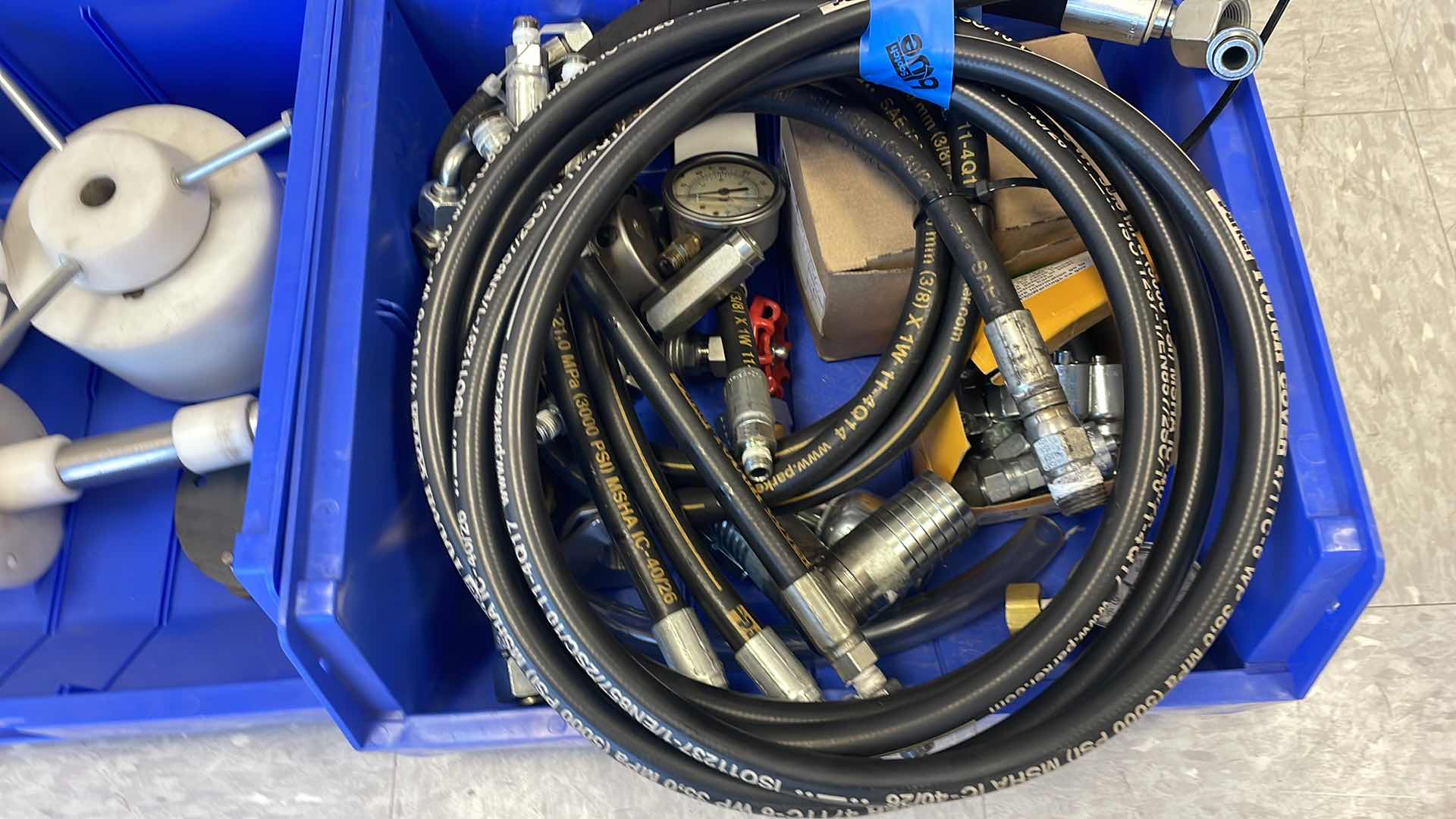 Photo 1 of HYDRAULIC LINES, FITTINGS, BOLTS FILTERS