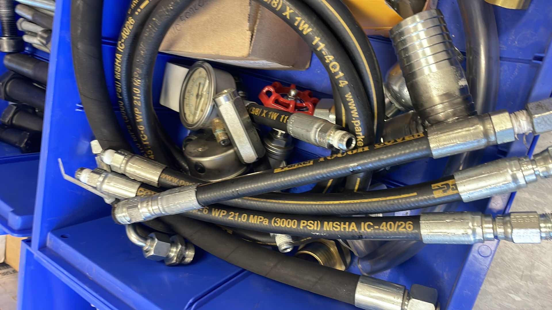 Photo 1 of HYDRAULIC LINES, FITTINGS, BOLTS FILTERS