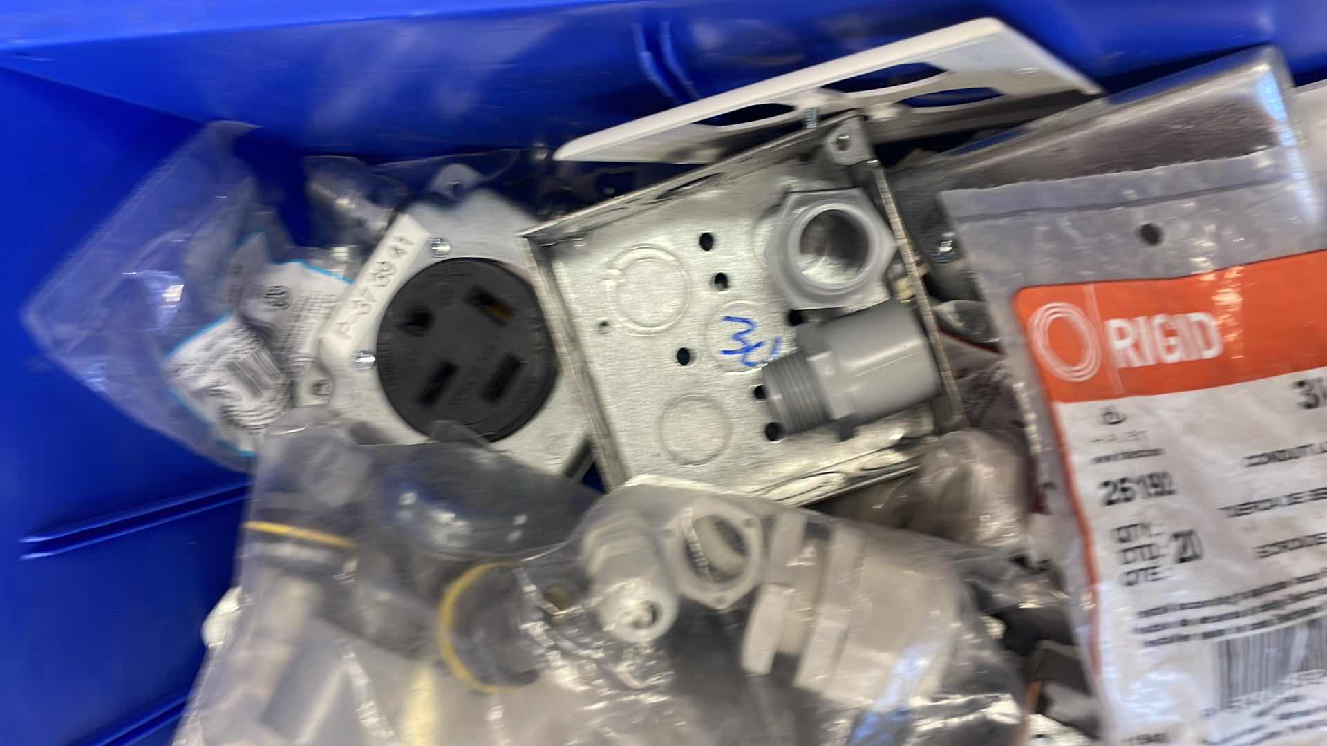 Photo 9 of ELECTRICAL PARTS, WIRES BOXES ROMEX, TAPE, CONNECTORS