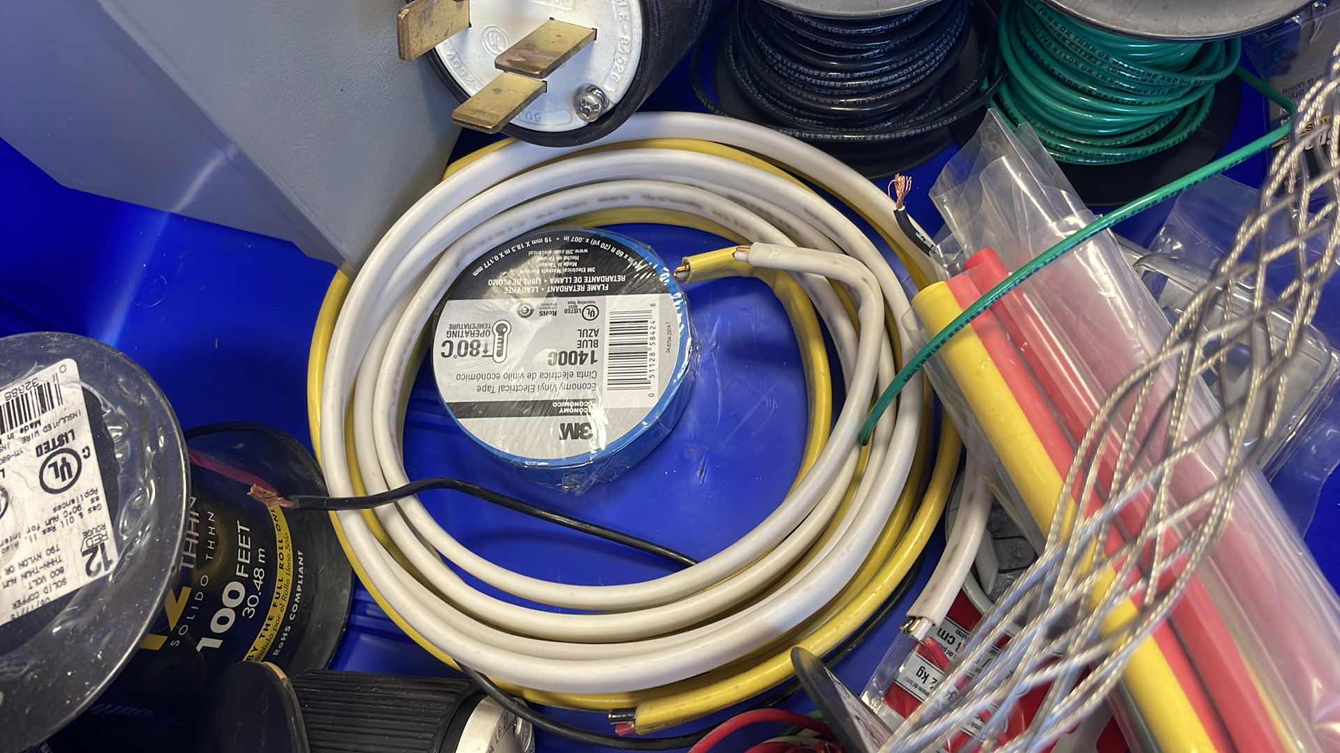 Photo 15 of ELECTRICAL PARTS, WIRES BOXES ROMEX, TAPE, CONNECTORS