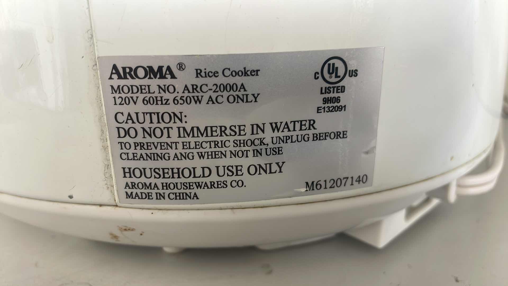 Photo 1 of AROMA RICE COOKER 10 CUP
