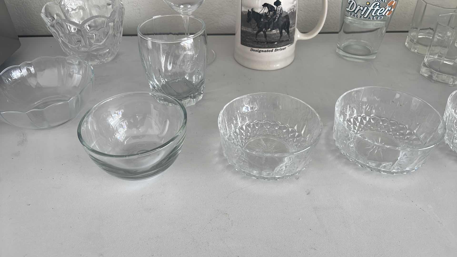Photo 1 of CRYSTAL, PINT GLASSES SHOT GLASS