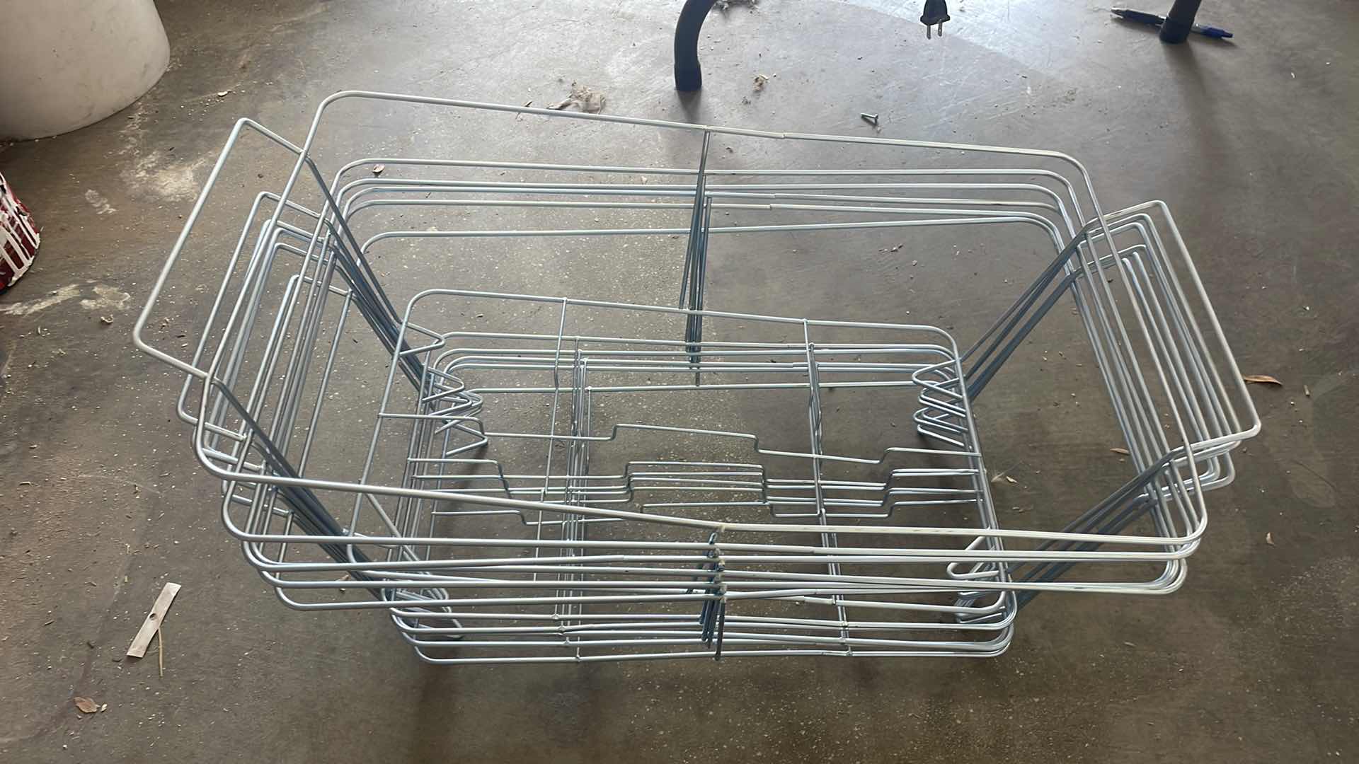 Photo 1 of CHAFING FUEL, ALUMINUM PANS, RELISH TRAYS, CHAFING RACKS(6)