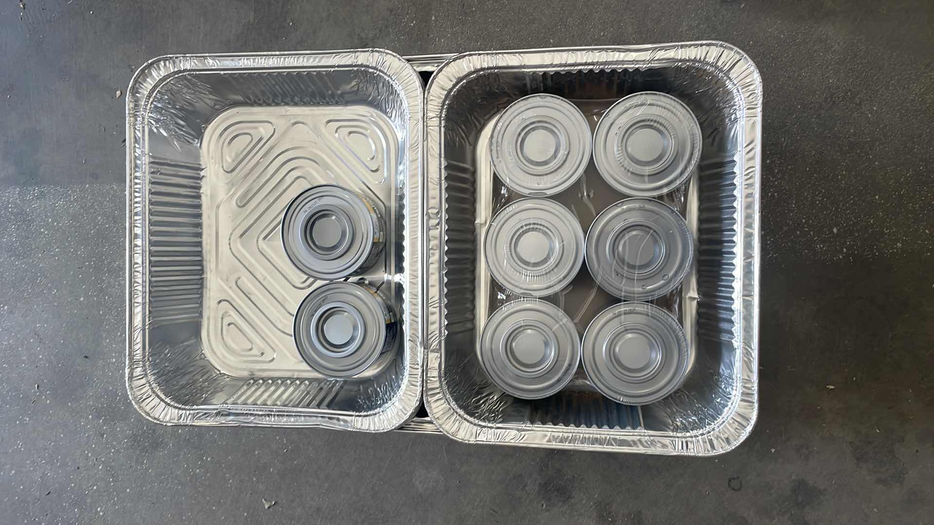 Photo 1 of CHAFING FUEL, ALUMINUM PANS, RELISH TRAYS, CHAFING RACKS(6)