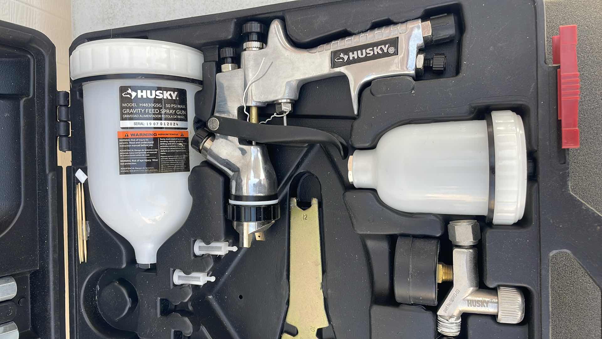 Photo 1 of HUSKY GRAVITY FEED HVLP SPRAY GUN