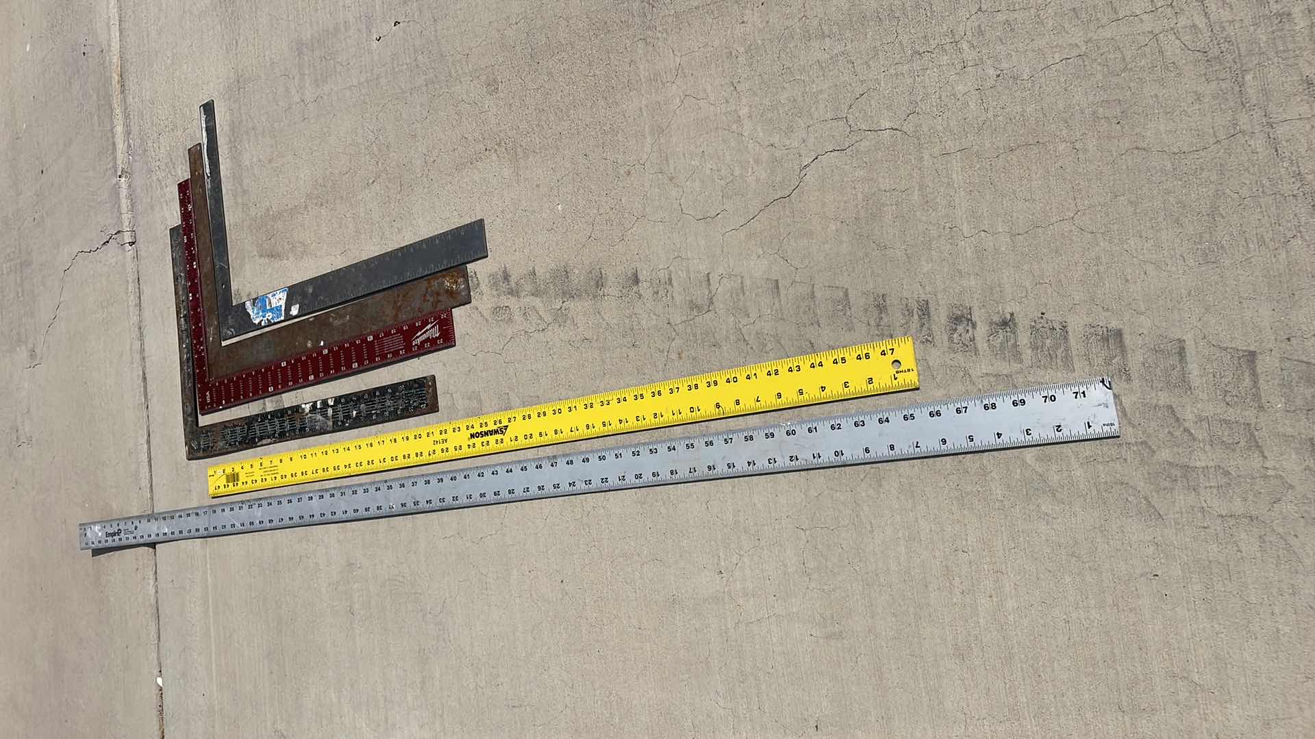 Photo 1 of FRAMING SQUARES AND 4’ & 6” STRAIGHT EDGES