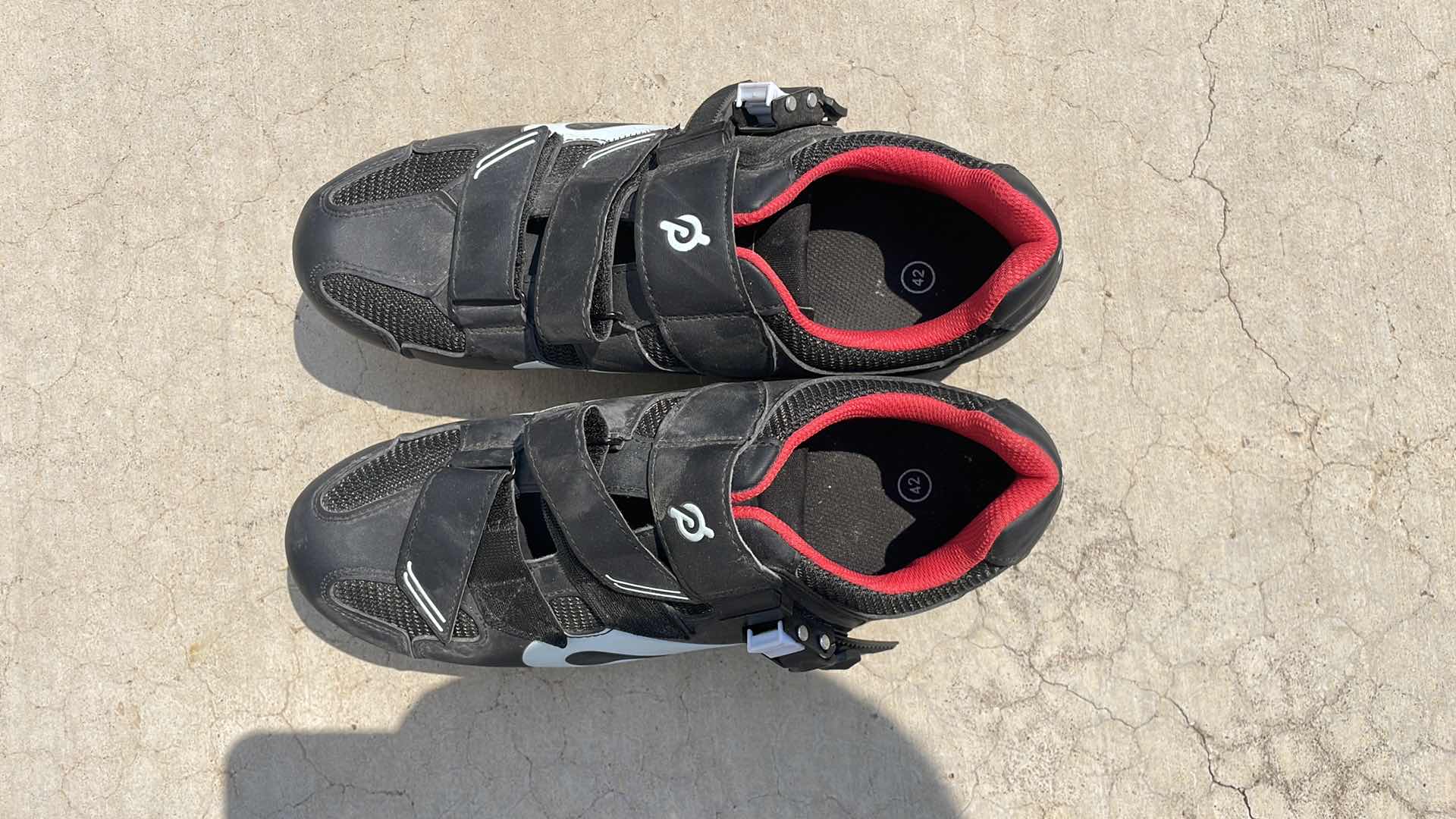 Photo 1 of PELOTON STATIONARY EXERCISE BIKE MODEL PLTN-RB1V1 WITH 2 SHOES SIZE 37 AND 42