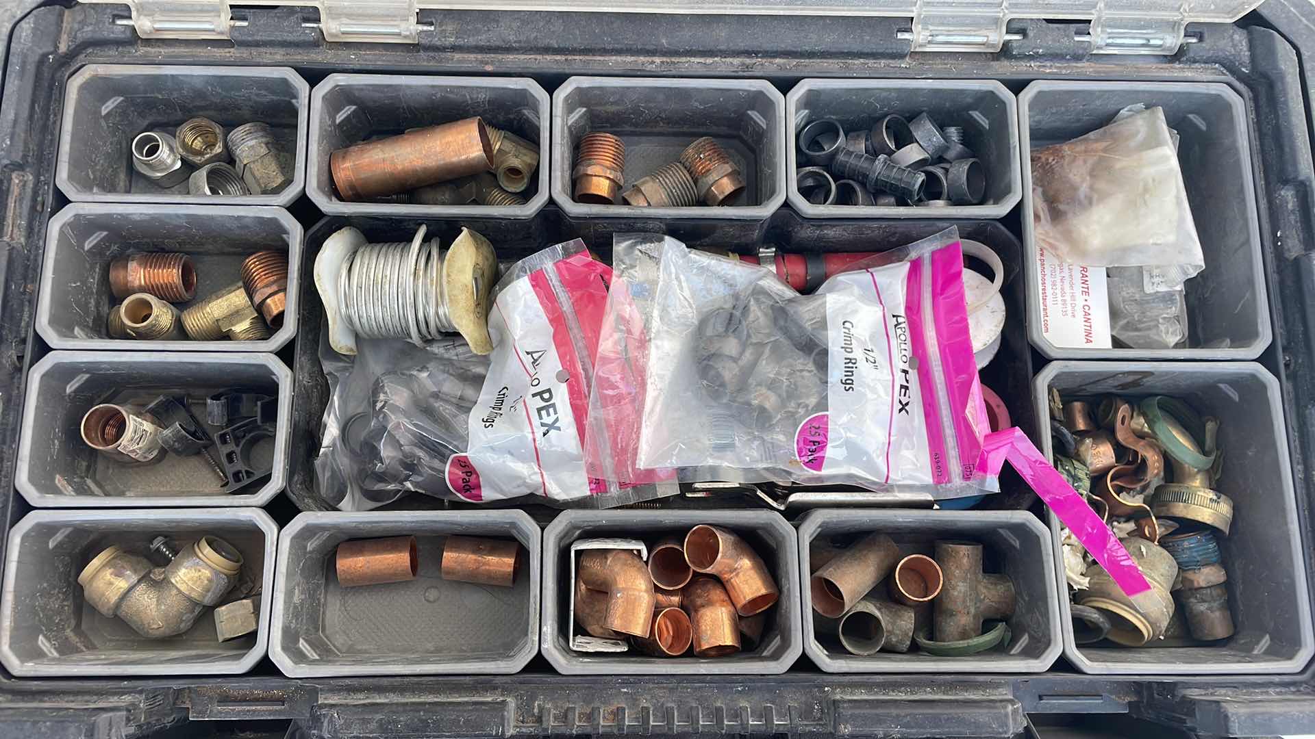 Photo 1 of HUSKY 2 TRAY TOOL BOX WITH CONTENTS