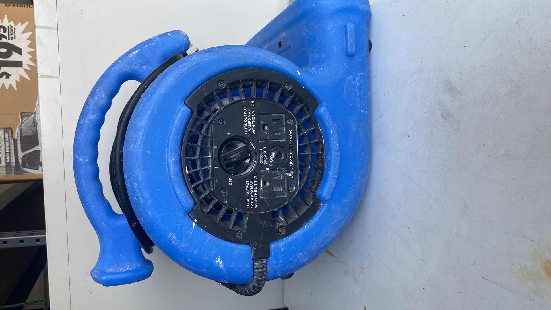 Photo 1 of B-AIR VP-25 1/4 HP AIR MOVER FOR WATER DAMAGE RESTORATION CARPET DRYER FLOOR BLOWER FAN HOME AND PLUMBING USE, BLUE