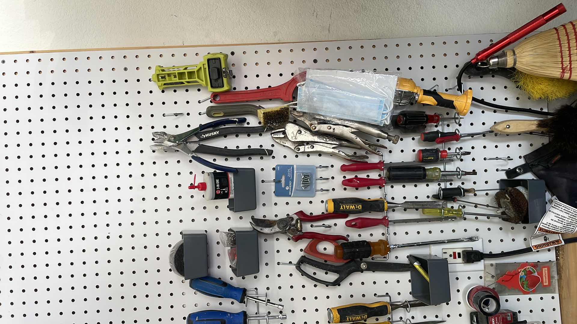 Photo 1 of 4’ x 8” PEG BOARD AND EVERYTHING ON IT LOOK AT PICTURES CAREFULLY
