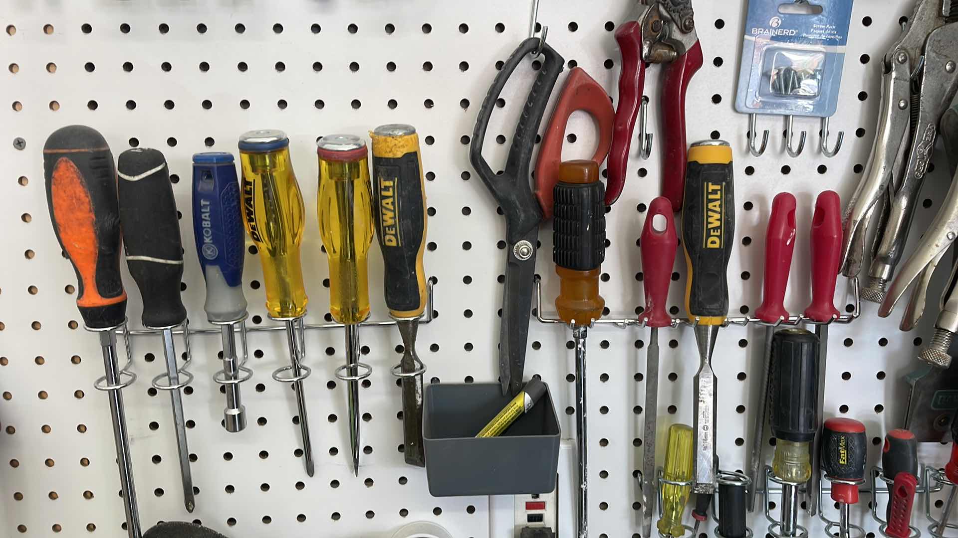 Photo 1 of 4’ x 8” PEG BOARD AND EVERYTHING ON IT LOOK AT PICTURES CAREFULLY