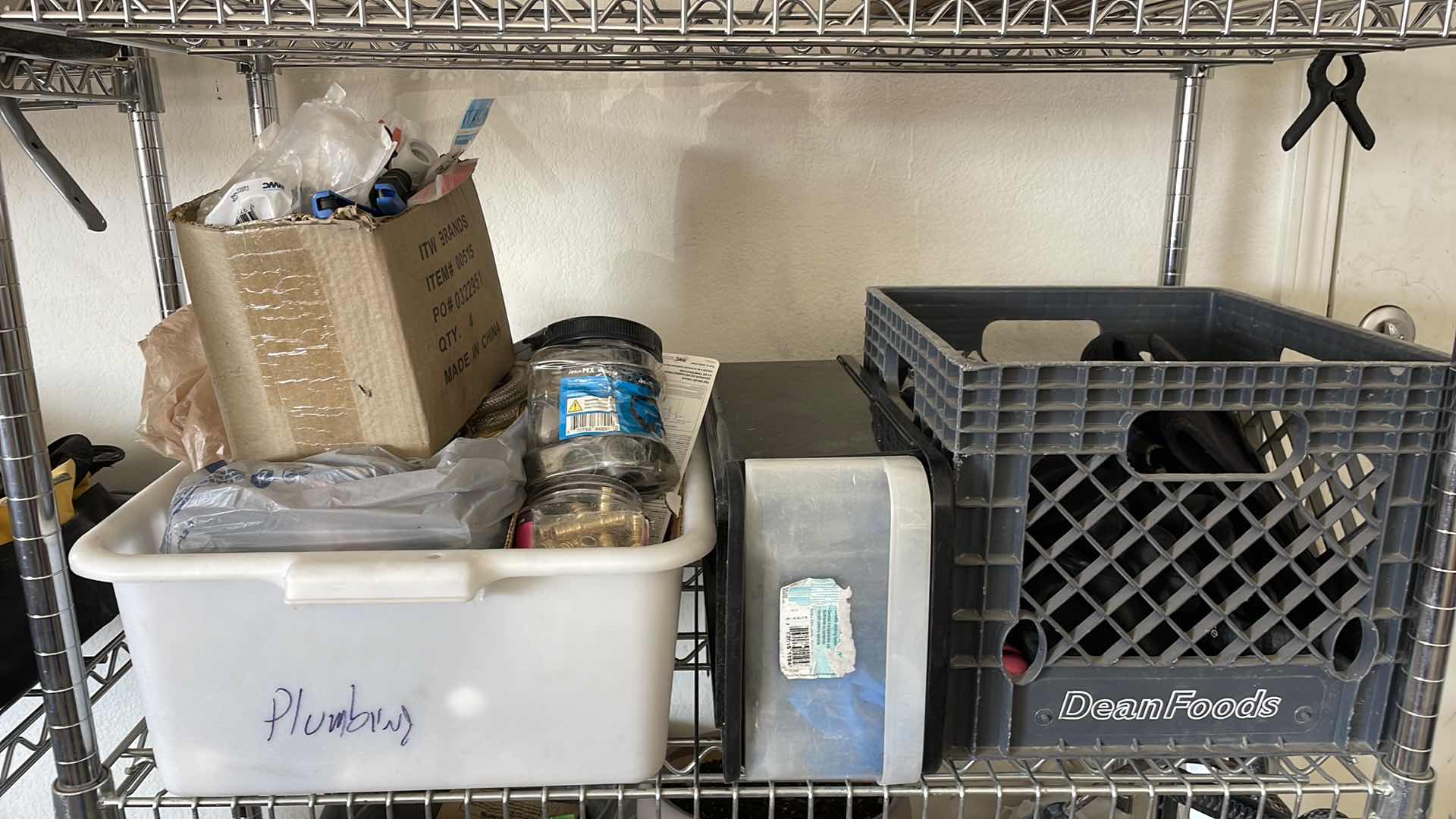 Photo 1 of 4 SHELF METAL ADJUSTABLE RACK WITH ALL CONTENTS