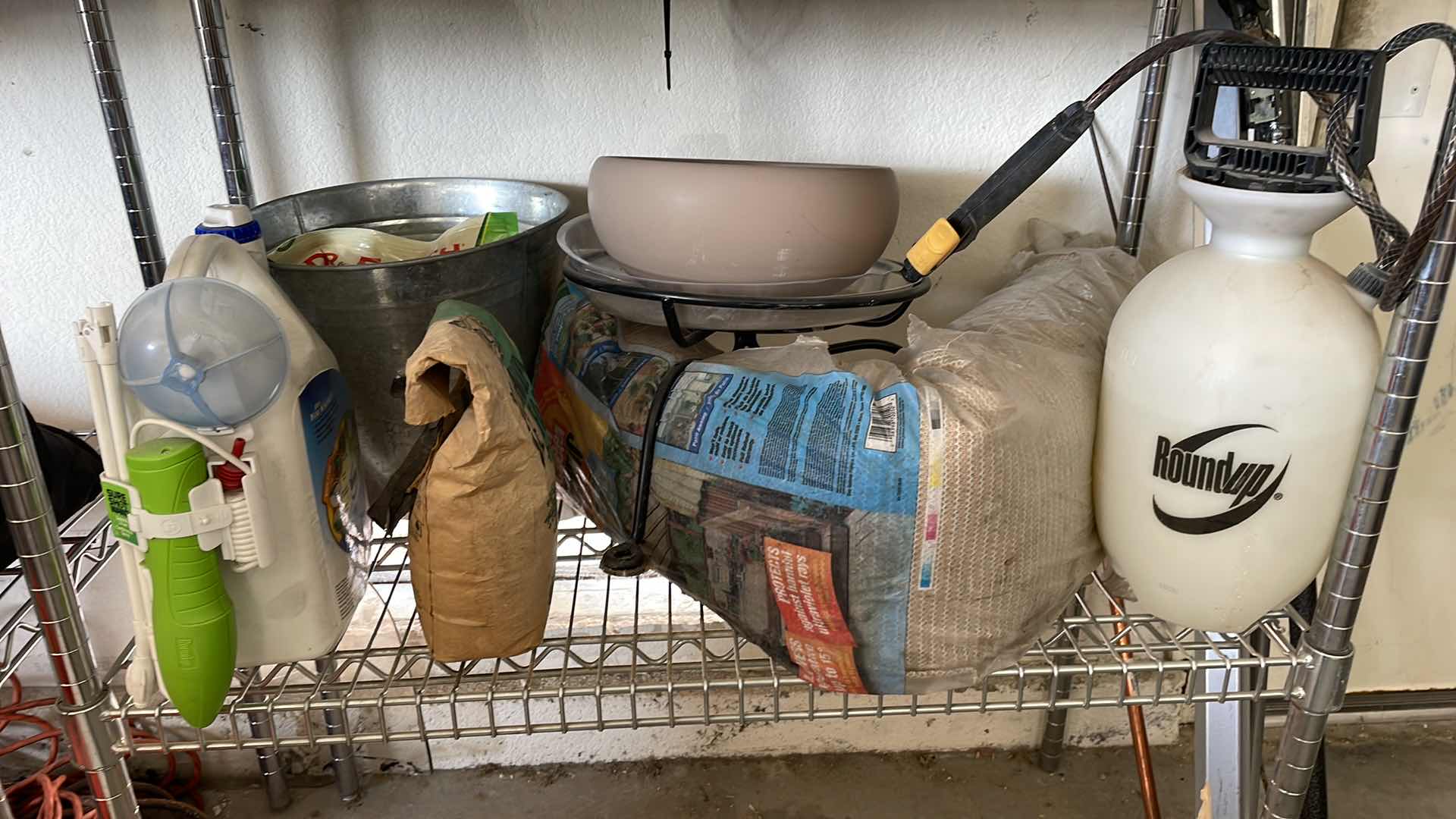 Photo 1 of 4 SHELF METAL ADJUSTABLE RACK WITH ALL CONTENTS