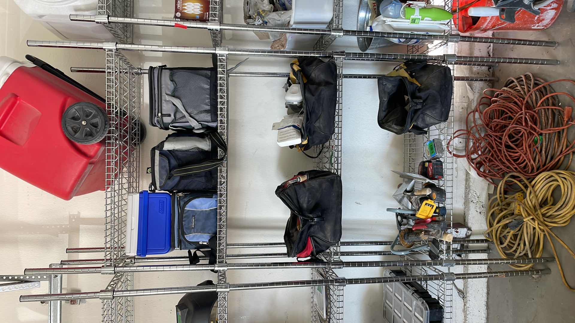 Photo 1 of 4 SHELF ADJUSTABLE METAL RACK 36” x 18” H87” CONTENTS NOT INCLUDED