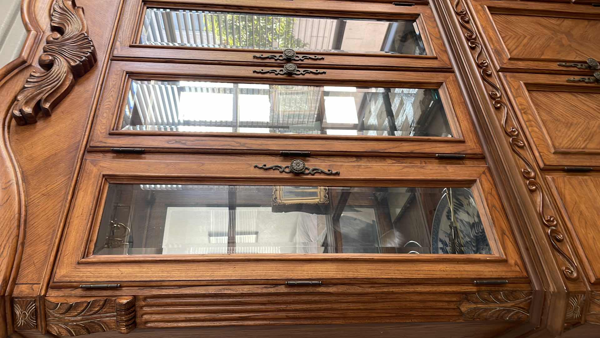 Photo 1 of CHINA HUTCH CABINET 61” x 17" H86” CONTENTS NOT INCLUDED