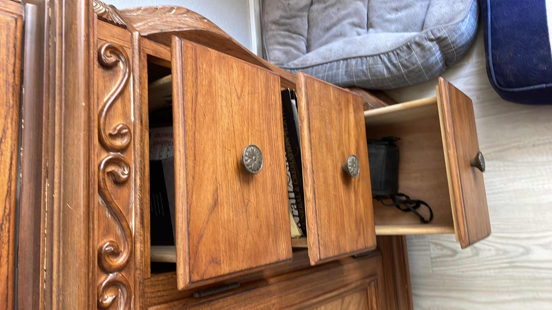 Photo 1 of CHINA HUTCH CABINET 61” x 17" H86” CONTENTS NOT INCLUDED