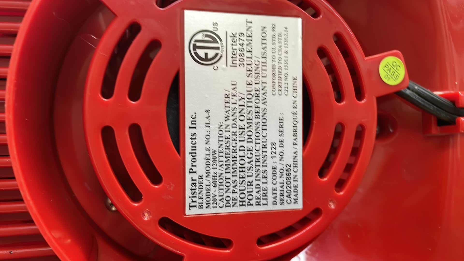 Photo 1 of LIVING WELL MONTEL HEALTHMASTER ELITE BLENDER