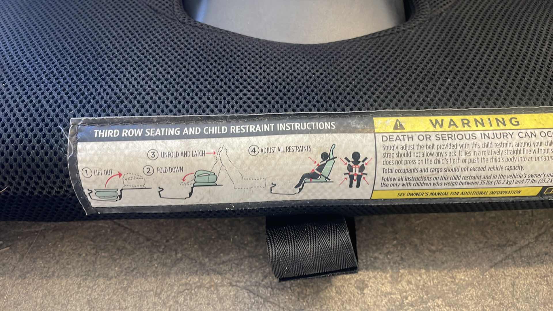 Photo 1 of 2012-15 TESLA MODEL S 3RD ROW SEAT