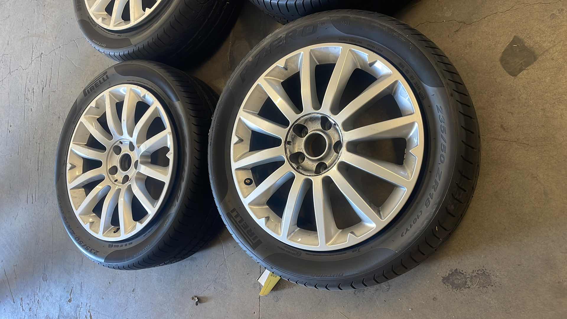 Photo 1 of FACTORY MASERATI GHIBLI WHEELS 18” X7.5” ALFIERI OEM ORIGINAL 670010977 PIRELLI PZERO 235/50ZR18 MANUFACTURE DATE 2013