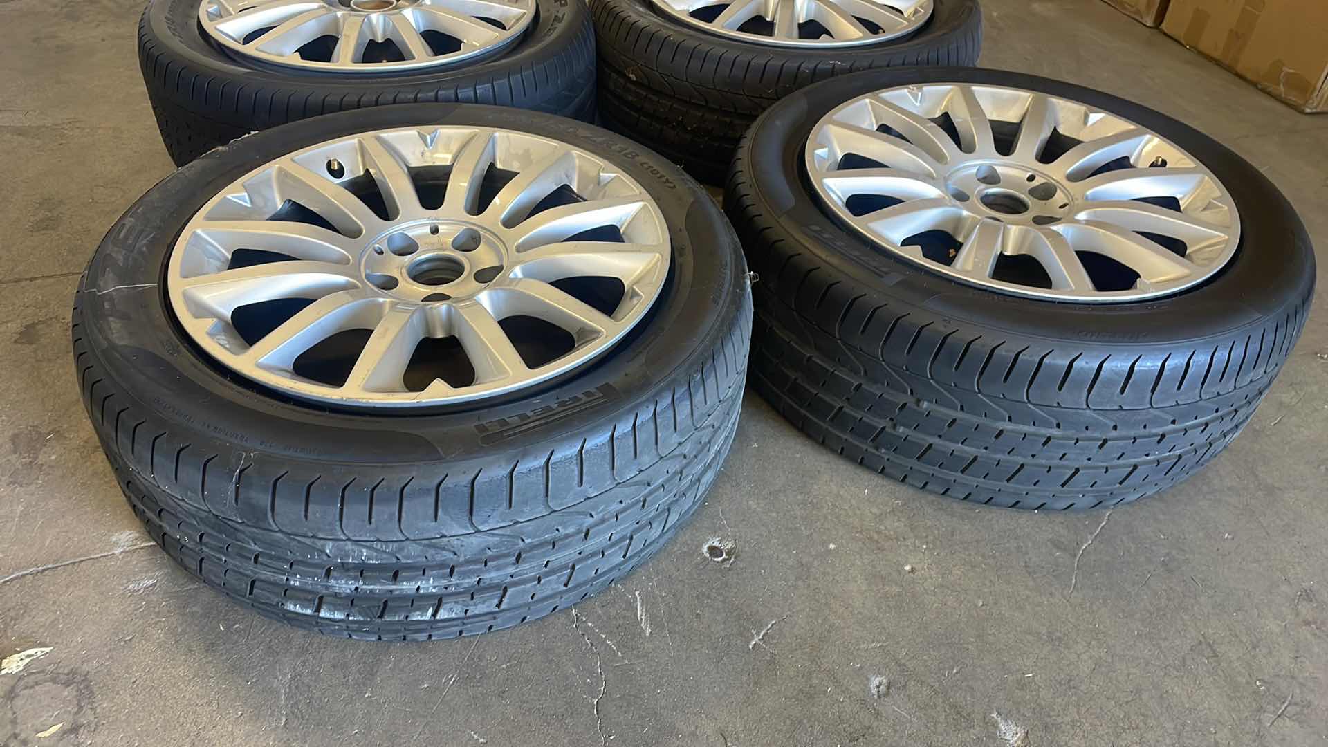 Photo 1 of FACTORY MASERATI GHIBLI WHEELS 18” X7.5” ALFIERI OEM ORIGINAL 670010977 PIRELLI PZERO 235/50ZR18 MANUFACTURE DATE 2013