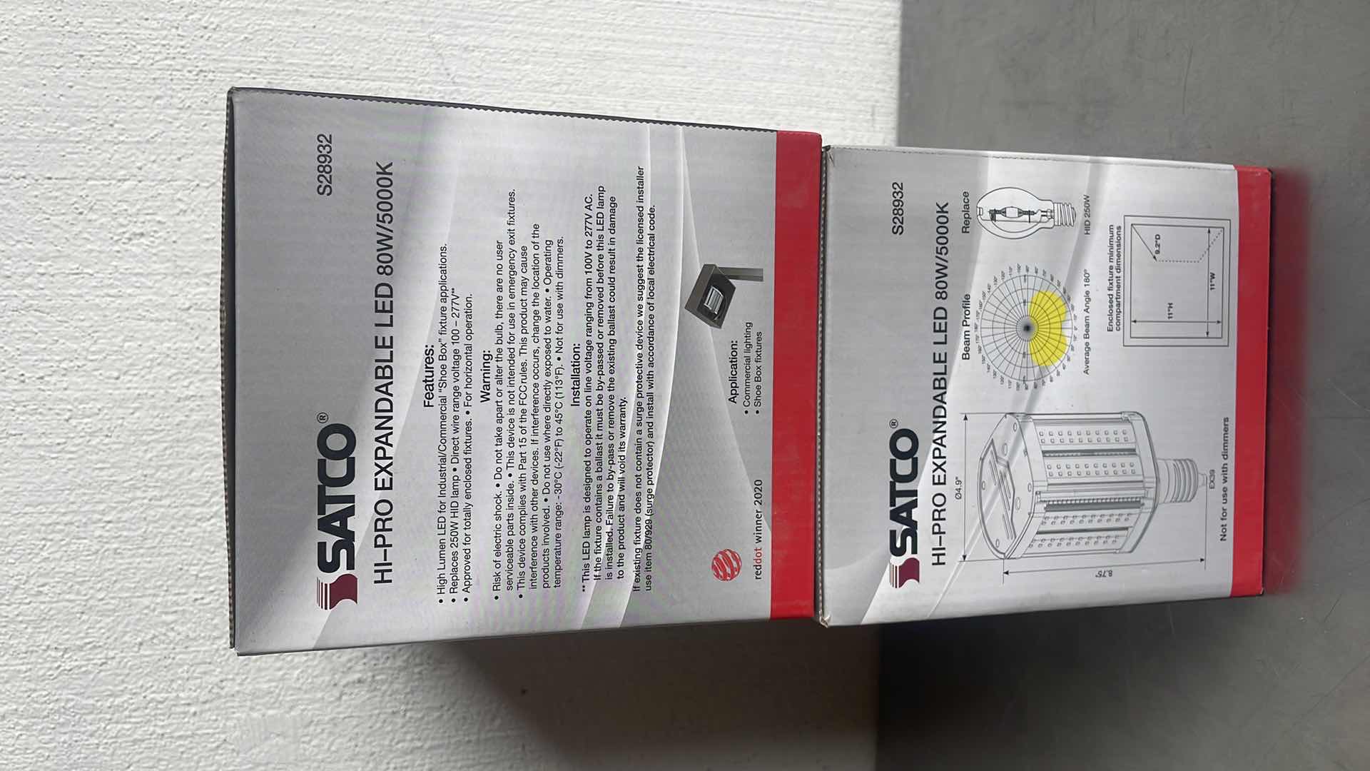 Photo 1 of SATCO S28932 HI-PRO LED EXPANDABLE 80W 100-277V** 10,000 LUMENS (2)