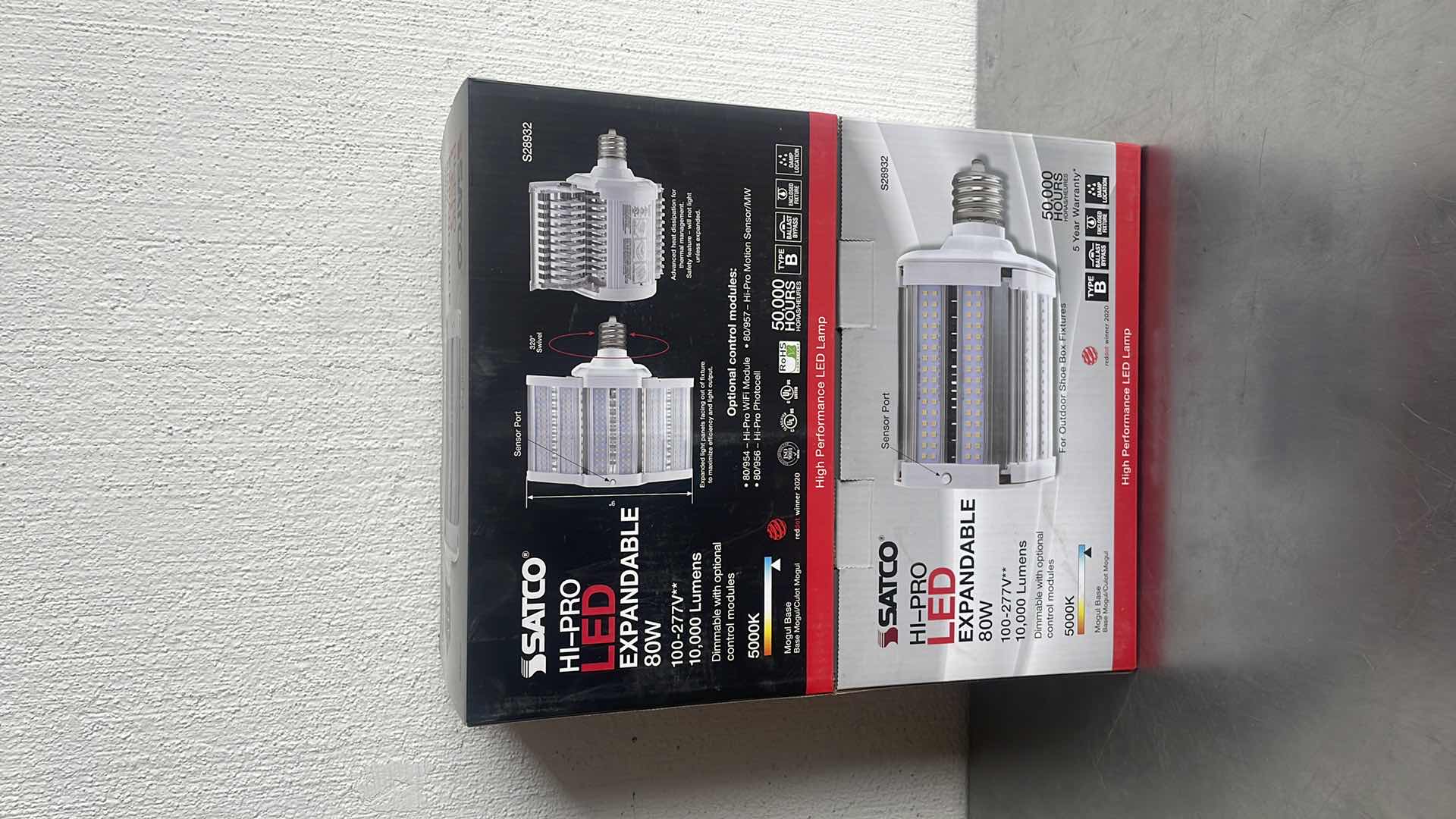 Photo 1 of SATCO S28932 HI-PRO LED EXPANDABLE 80W 100-277V** 10,000 LUMENS (2)