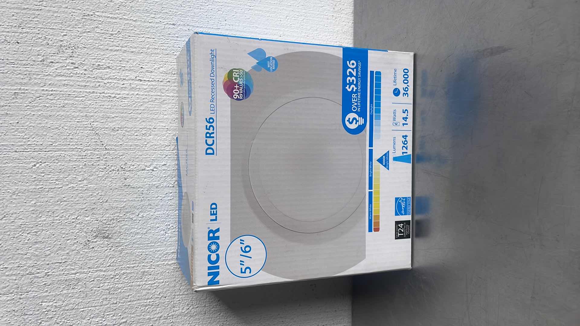 Photo 1 of NICOR LED DCR56 RECESSED DOWNLIGHT 10.3 WATTS 5/6 INCH