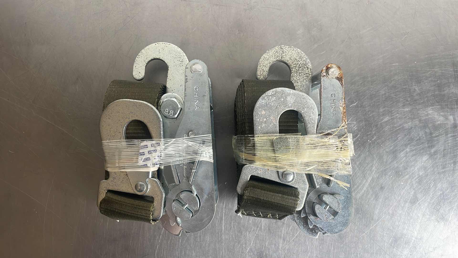 Photo 2 of 2” RATCHETING STRAPS UNKNOWN LENGTH