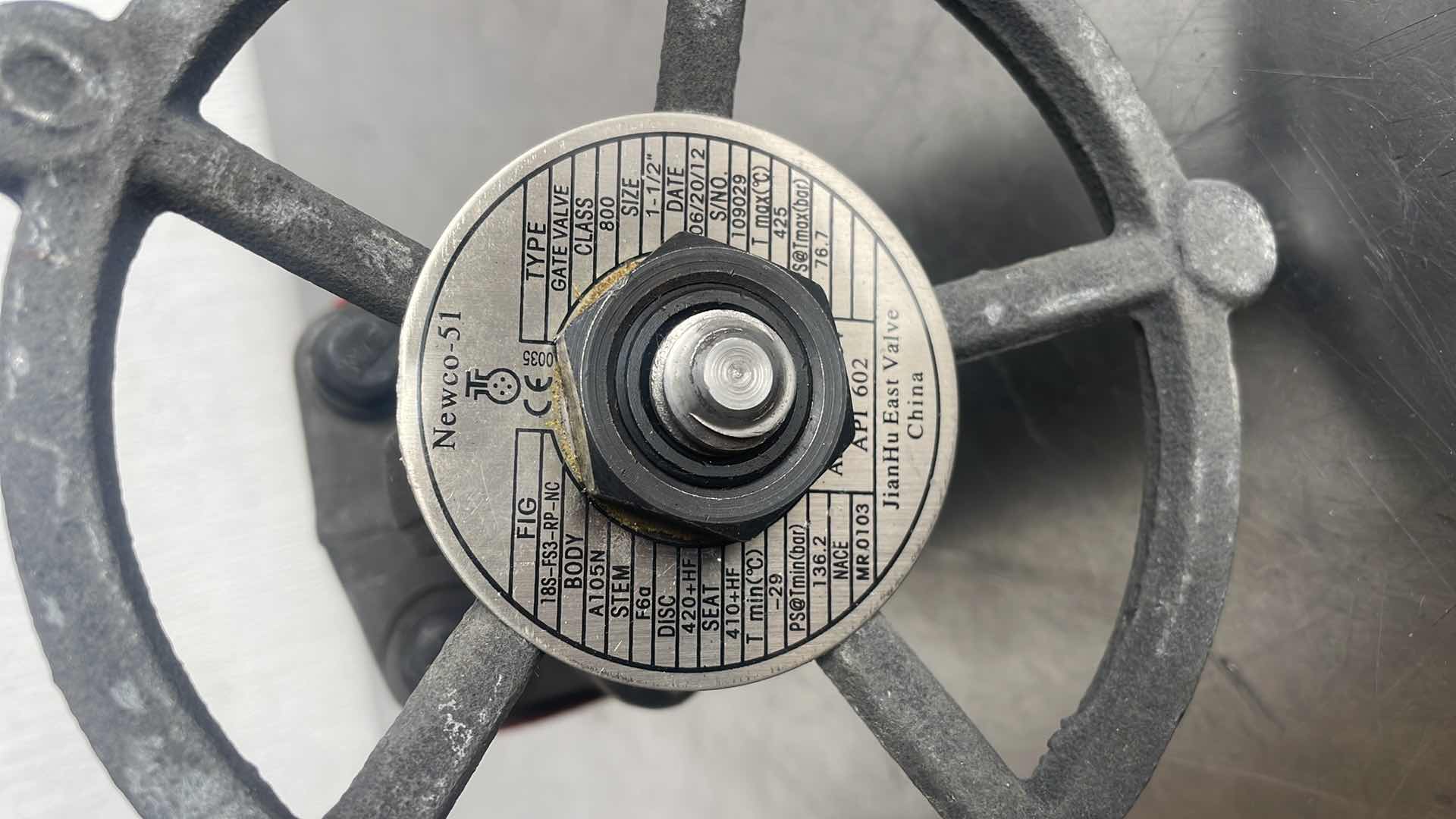 Photo 1 of NEWCO 51 1-1/2” GATE VALVE