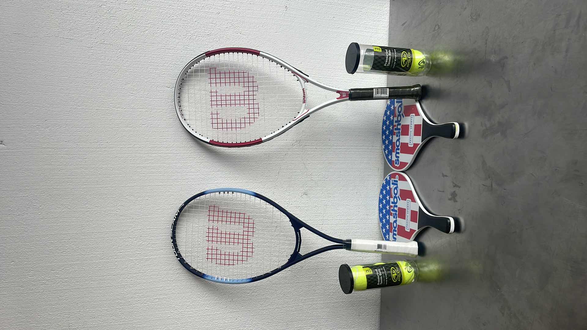 Photo 1 of NEW TENNIS RACKETS TENNIS BALLS AND SMASHBALL PADDLES