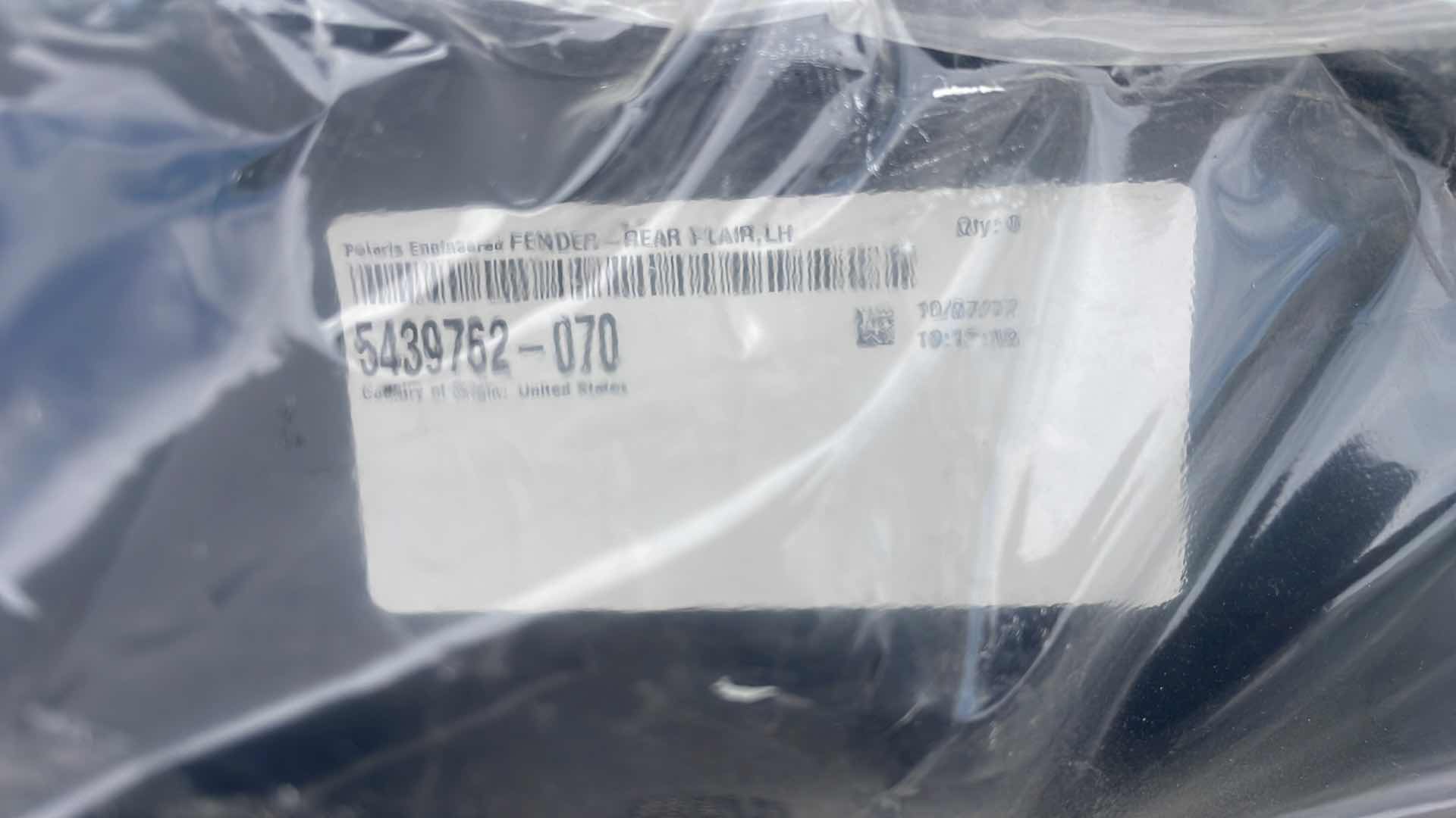 Photo 4 of POLARIS 5439762-070 BLACK LEFT HAND REAR FLAIR FENDER 2014-2019 & 4 RZR
1000 4 PCS
