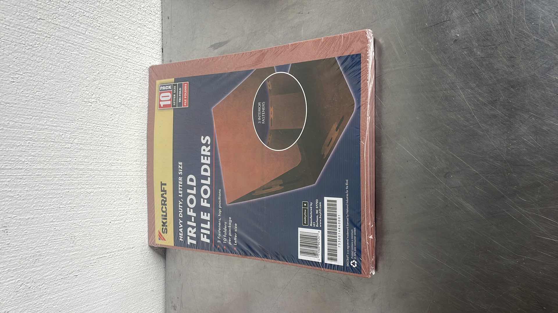 Photo 1 of SKILCRAFT TRIFOLD FILE FOLDERS 10-10PACKS